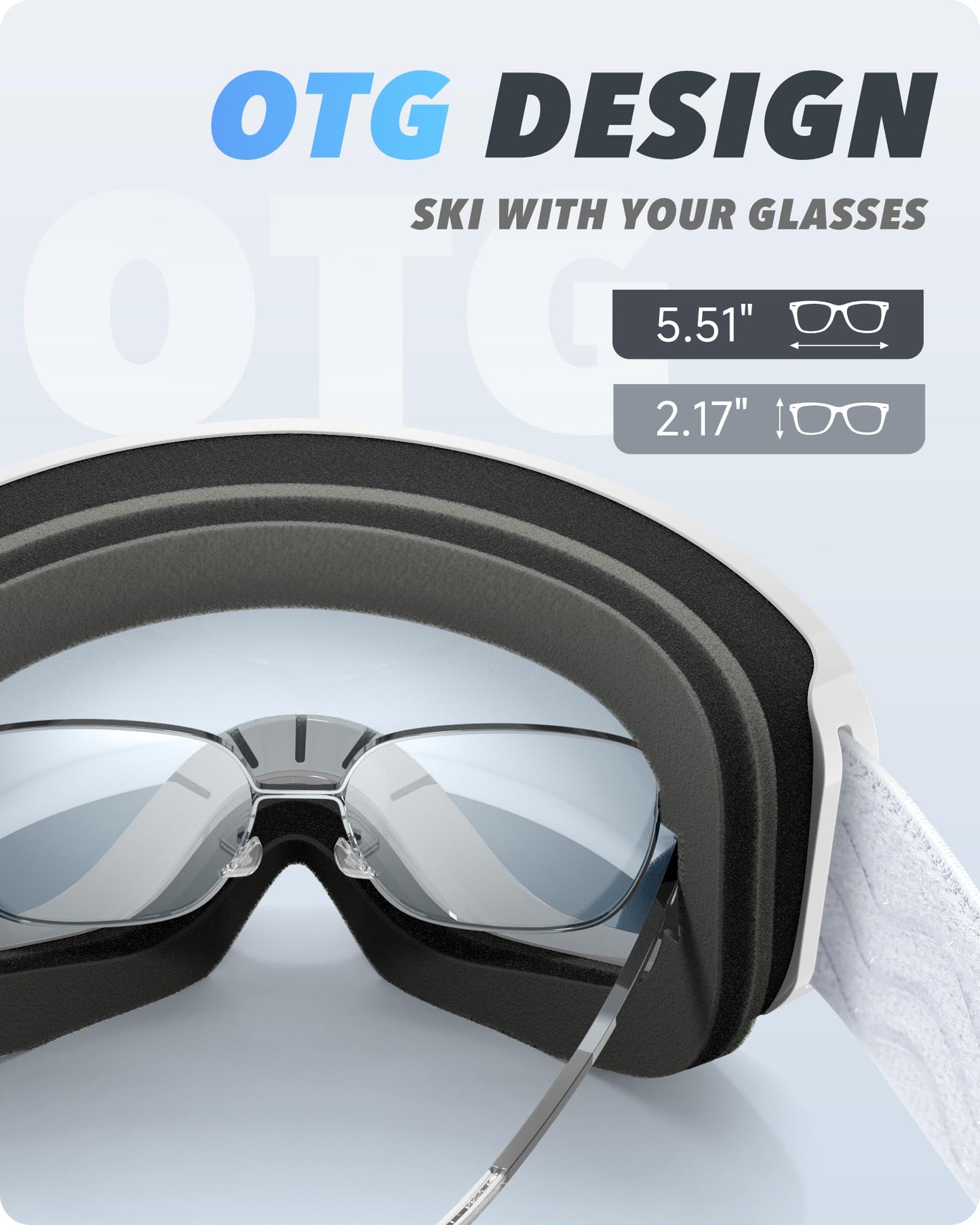 Doppel-Objektiv Skibrille – UV-Schutz 105%, Anti-Fog, Helmkompatibel