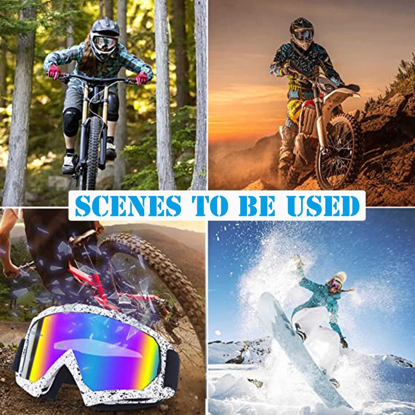 Unisex OTG Skibrille – Antibeschlag, UV-Schutz, Outdoor-Sport
