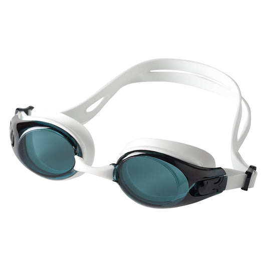 Swimming Goggles Anti-Fog – UV Protection HD Lens with Adjustable Straps & Interchangeable Nose Pieces, White