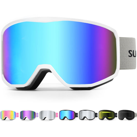 Unisex Skibrille – Zylindrisch, Anti-Fog, UV400, Helmkompatibel